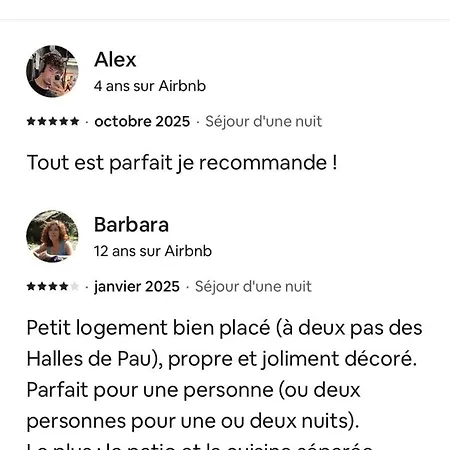 1-bedroom - Private Patio - Air Conditioning - Les Halles Neighborhood Pau